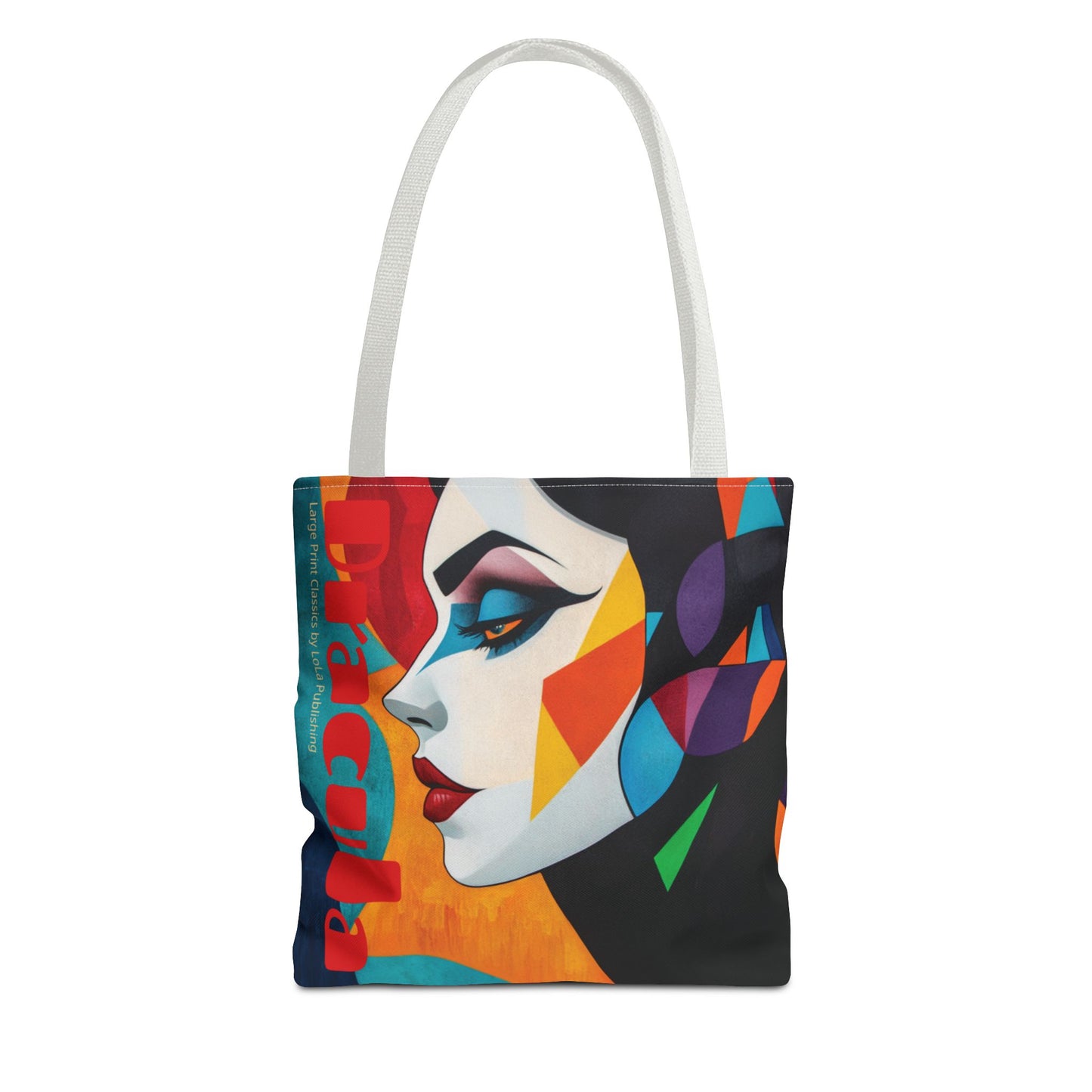 Dracula's Bride tote bag; white handles