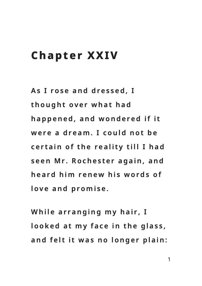 Jane Eyre | Part 5 – Large Print Edition | Charlotte Brontë’s Timeless Classic