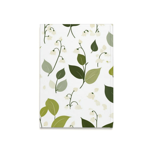 "Floral hardcover notebook with a minimalist back cover. Sturdy and stylish, ideal for students, writers, and professionals."