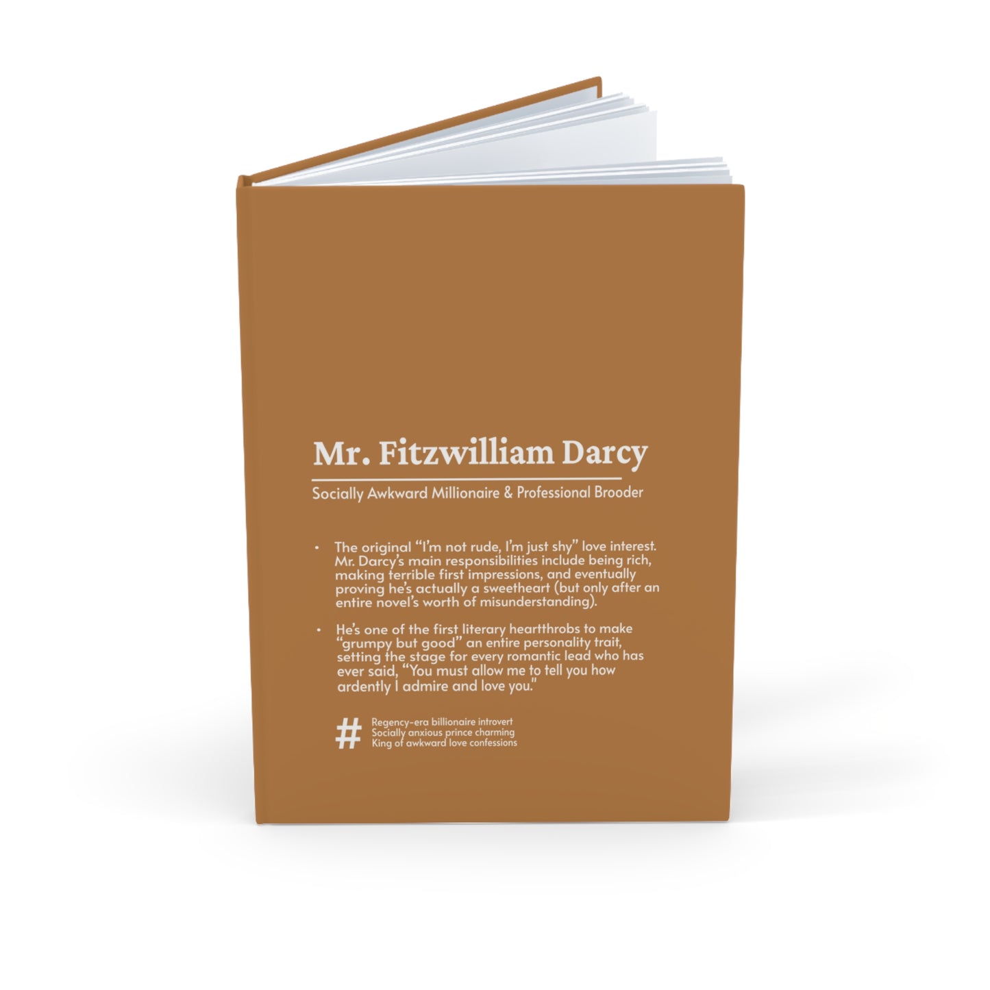 Mr. Darcy Hardcover Journal – Brooding Aristocrat & Reluctant Romantic