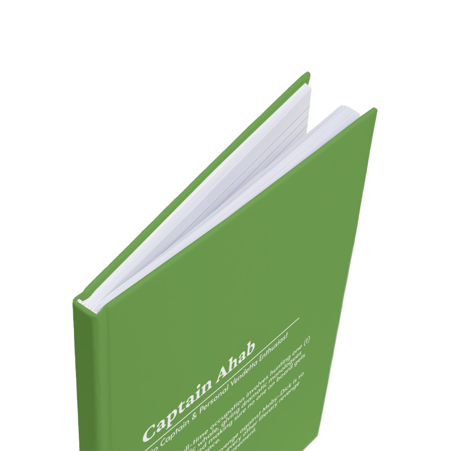 Captain Ahab Hardcover Journal – For Obsessions, Sea Shanties & Existential Ramblings