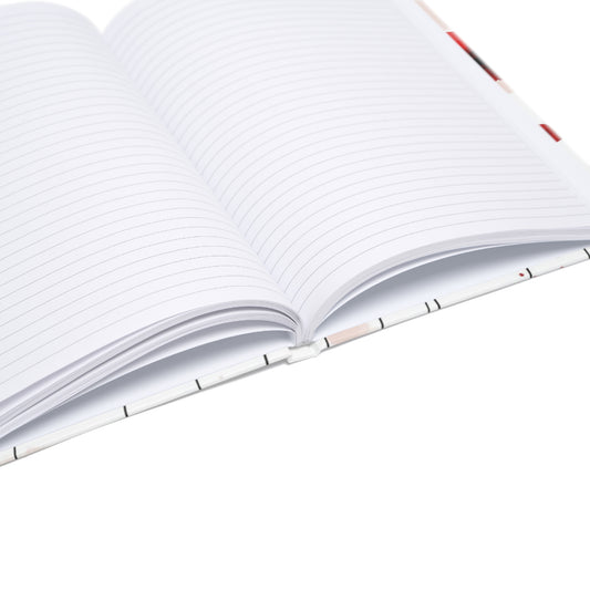 "Floral hardcover notebook with lined pages, perfect for journaling, note-taking, and creative writing. Elegant and functional design."