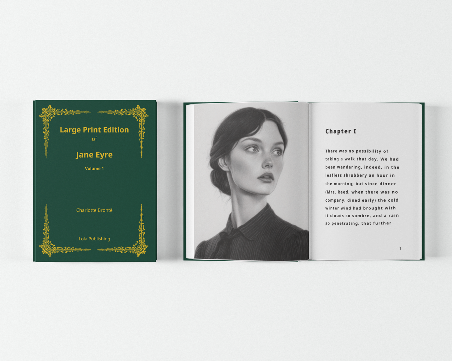 Jane Eyre | Part 1 – Large Print Edition | Charlotte Brontë’s Timeless Classic