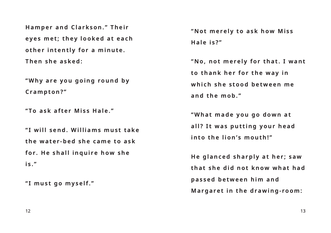 North and South | Part 4 - Large Print Edition | A Test of Strength