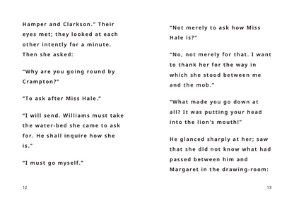 North and South | Part 4 - Large Print Edition | A Test of Strength