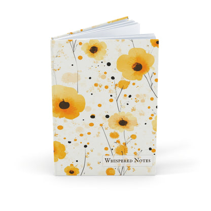 "Floral hardcover notebook with a durable spine and smooth-opening pages. Aesthetic and functional for daily use."
