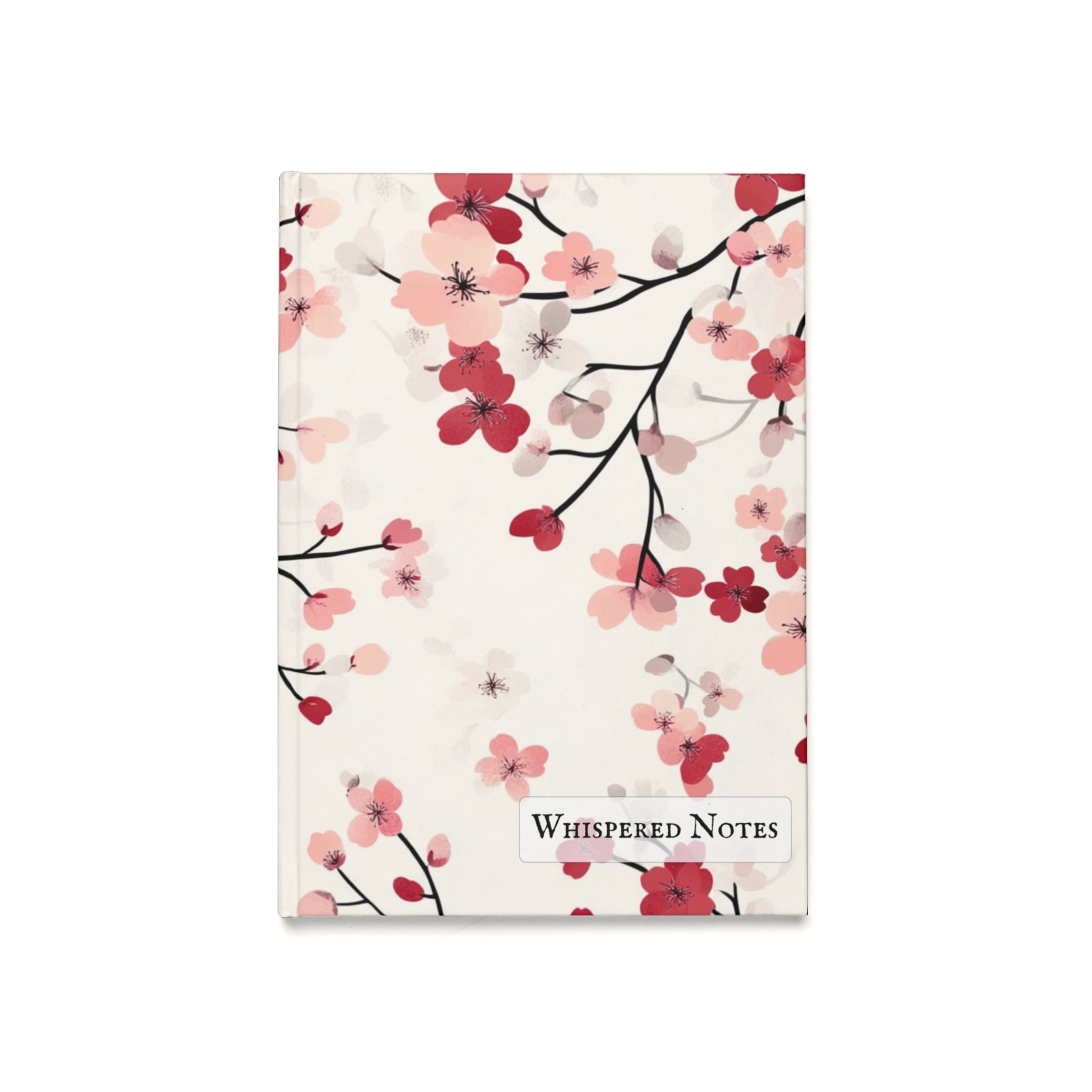 "Floral hardcover notebook with a vibrant pink design. Aesthetic and practical, perfect for everyday writing and organization."