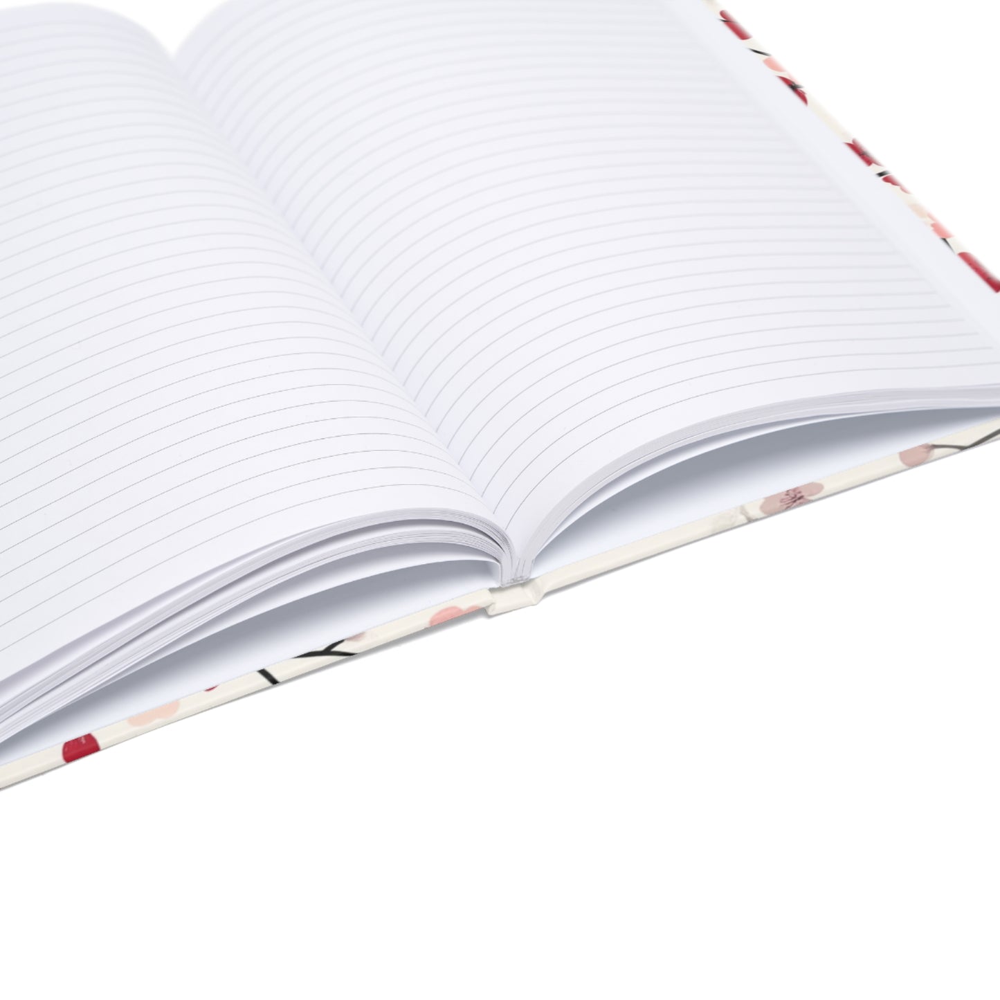 "Floral hardcover notebook with lined pages, perfect for journaling, note-taking, and creative writing. Elegant and functional design."