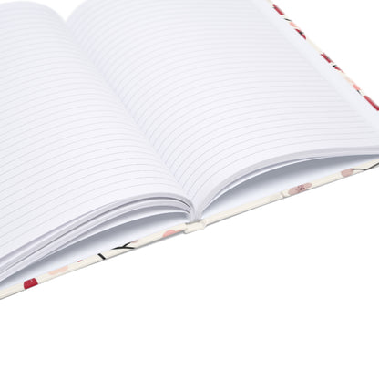 "Floral hardcover notebook with lined pages, perfect for journaling, note-taking, and creative writing. Elegant and functional design."