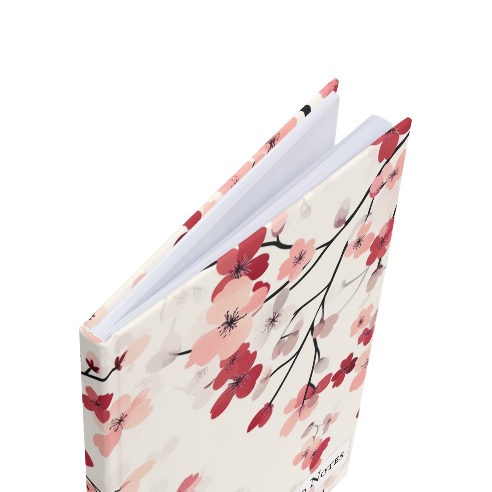 "Floral hardcover notebook with a sturdy hardcover and elegant floral design. Designed for writers, artists, and note-takers."