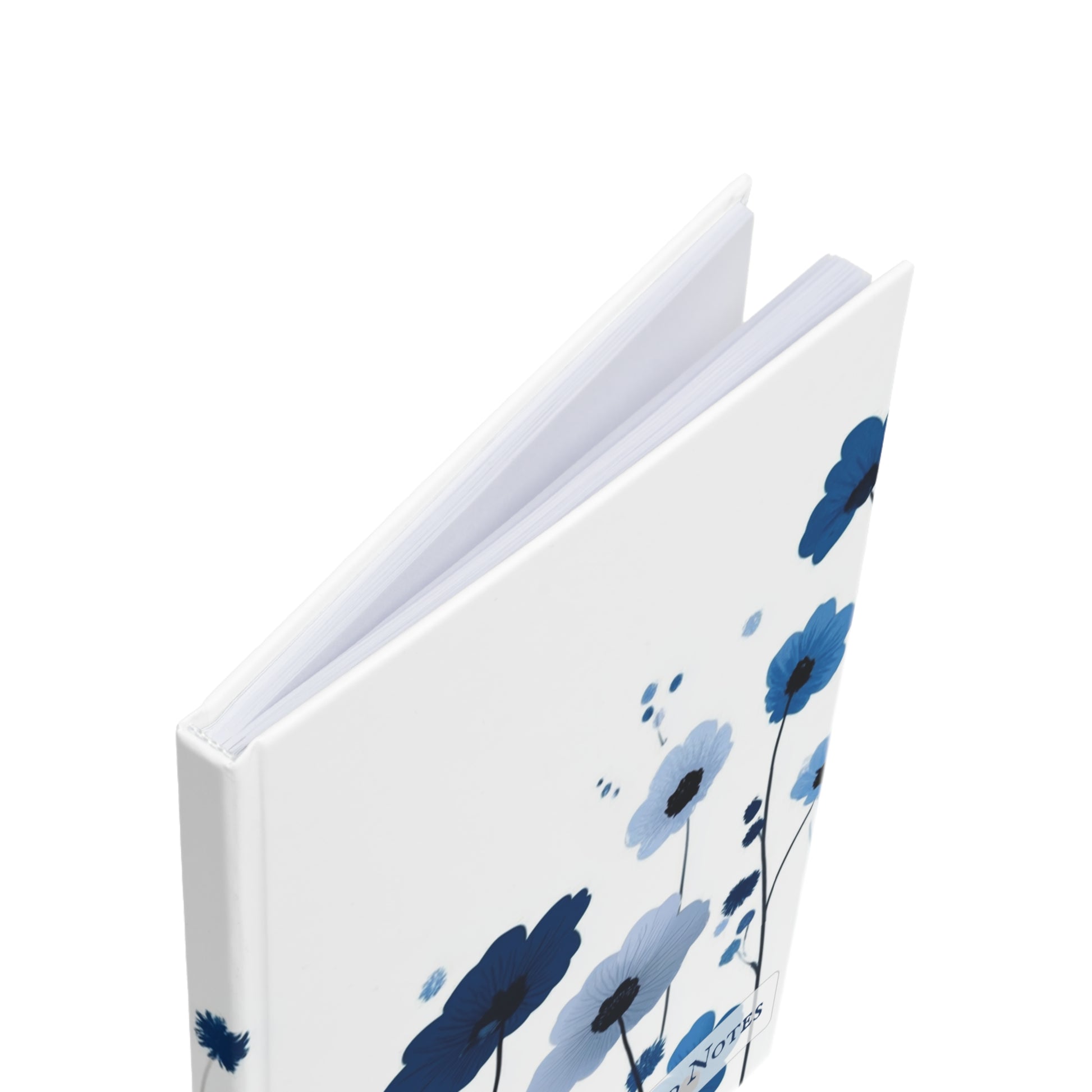 "Floral hardcover notebook with a sturdy hardcover and elegant floral design. Designed for writers, artists, and note-takers."
