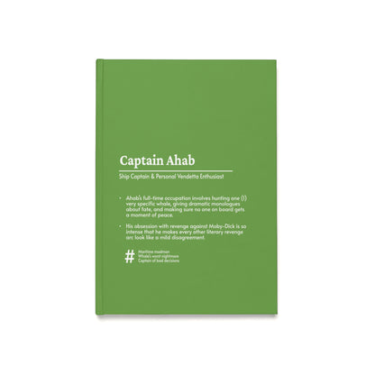 Captain Ahab Hardcover Journal – For Obsessions, Sea Shanties & Existential Ramblings