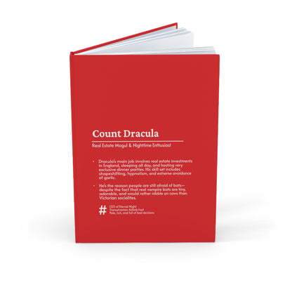 Count Dracula Hardcover Journal – Dark Aesthetic & Immortal Inspiration