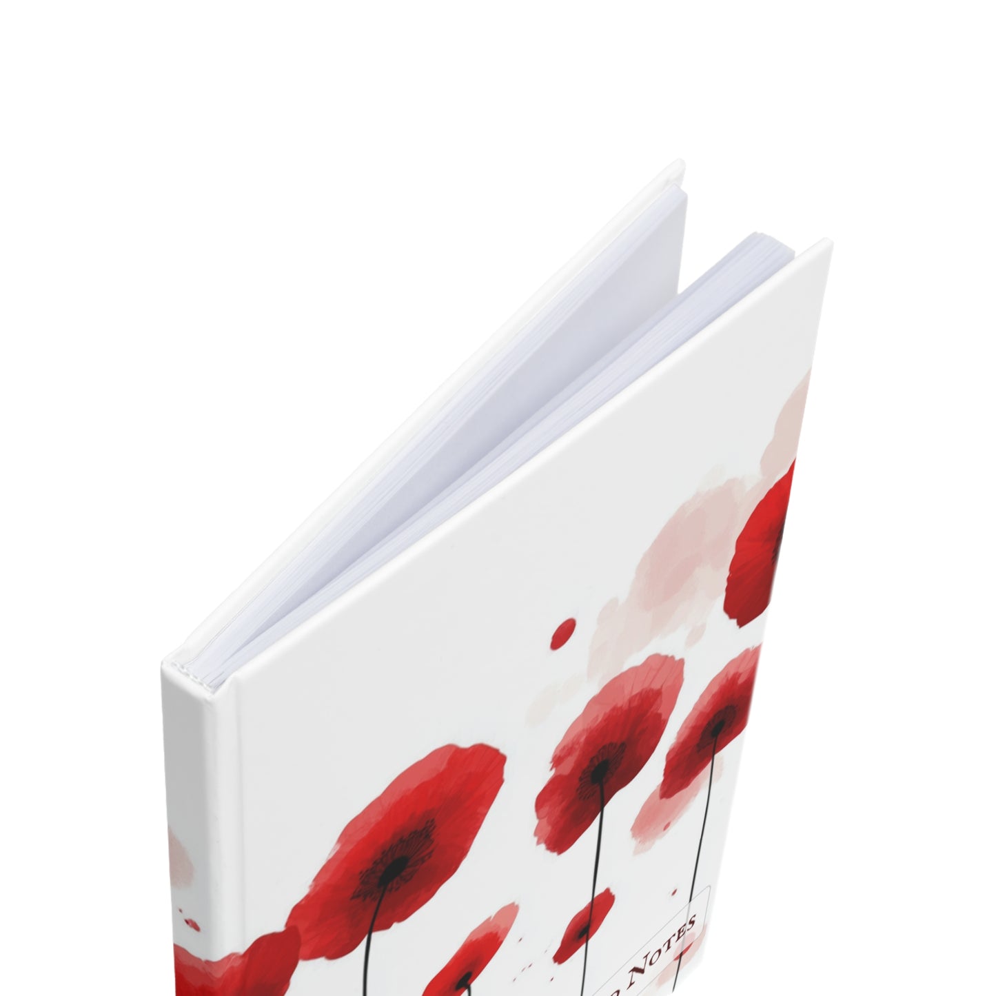 "Floral hardcover notebook with a sturdy hardcover and elegant floral design. Designed for writers, artists, and note-takers."
