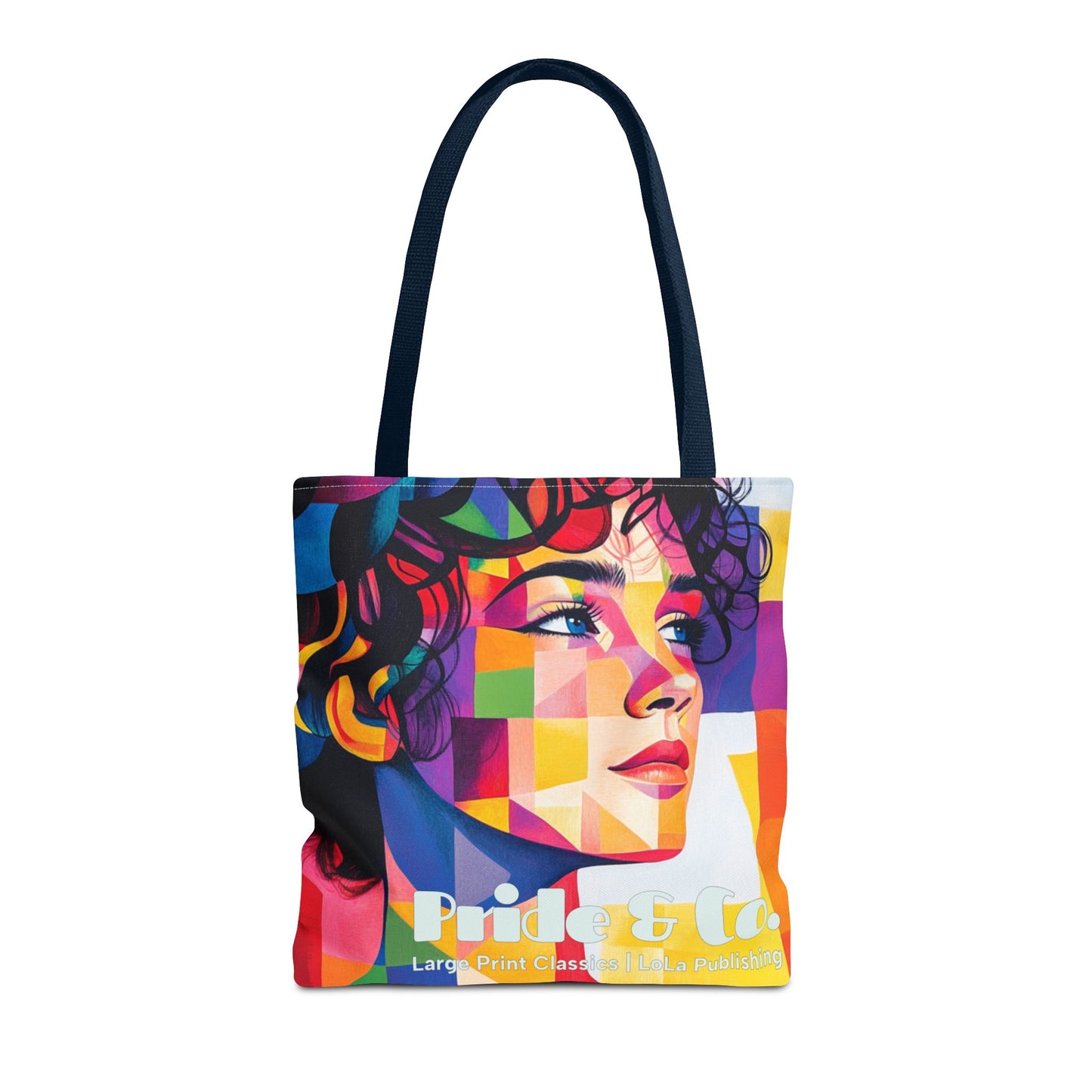 Pride-and-Prejudice-tote-bag-navy-blue-handles